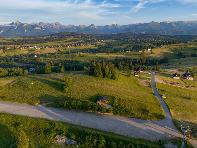 Zielone wzgórza Bukowiny i panorama Tatr